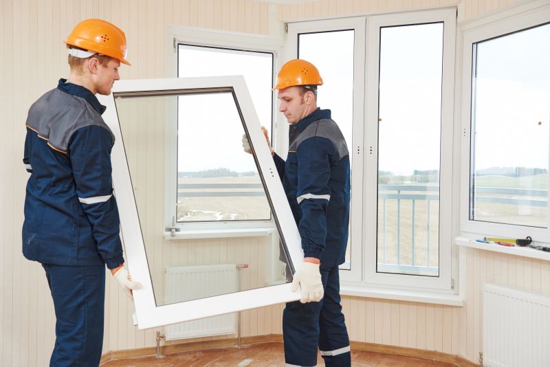 Modern window installation on a residential building