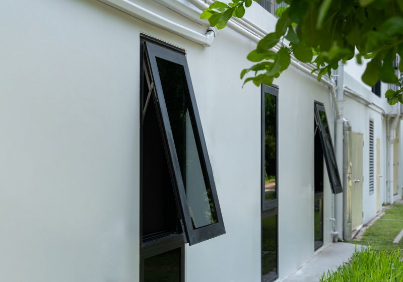 Modern casement window installation